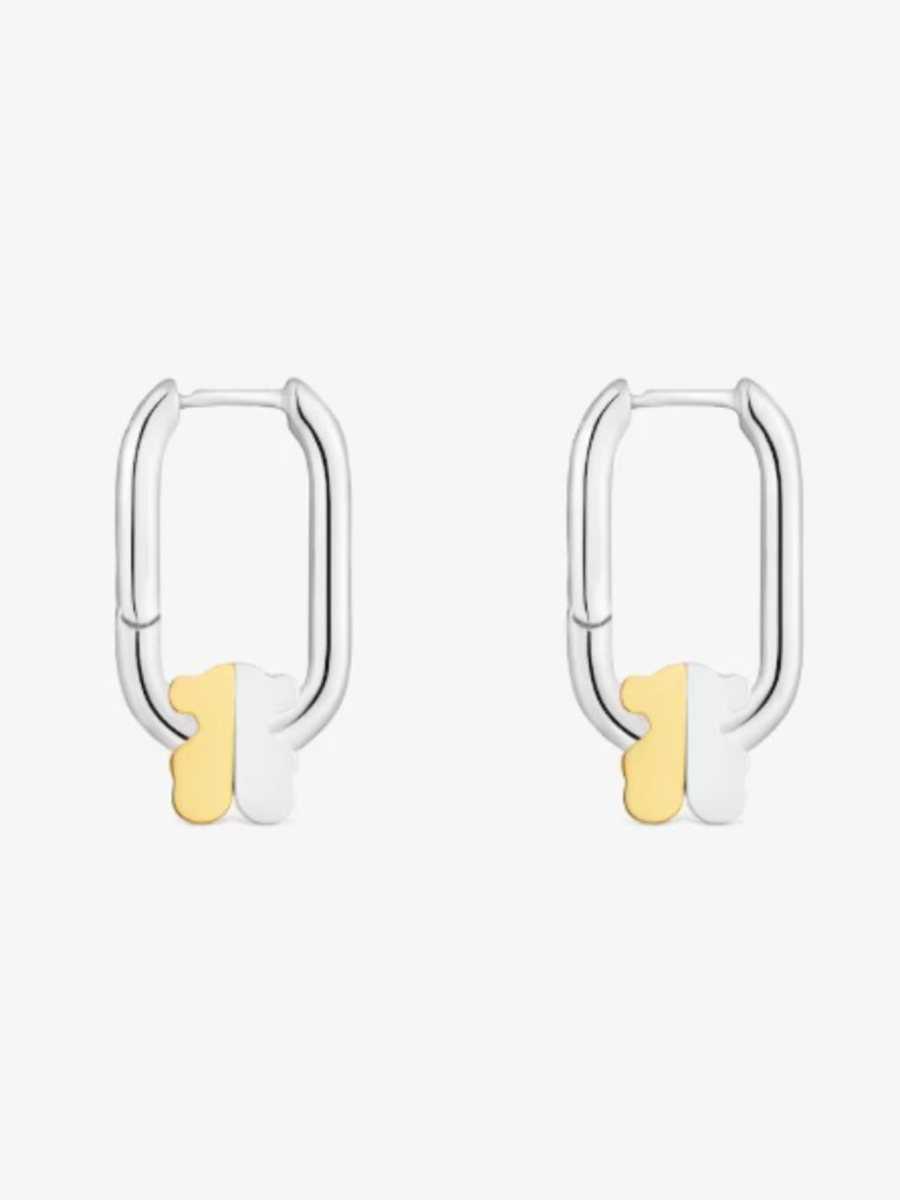 Tous Two-tone Hoop earrings with bear motif Tous 1950